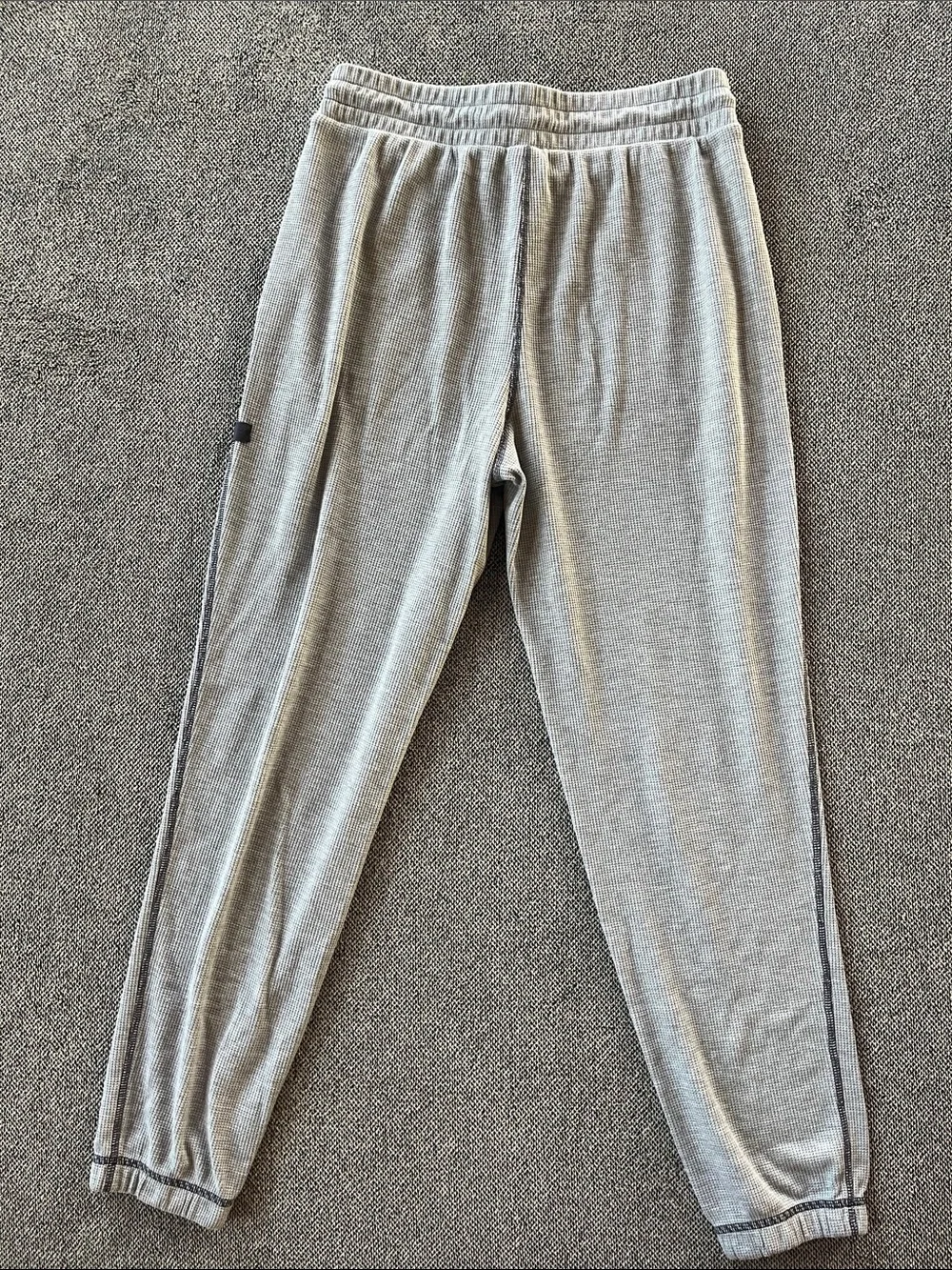 Fabletics Light Gray Waffle Joggers - Picture 5 of 5